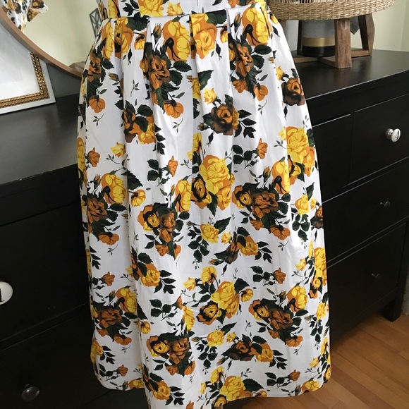 Vintage Look 50s Style Floral Tie Front Dress NEW - Picture 6 of 10